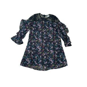 Floral Lace Ruffle Dress